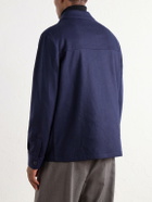 Slowear - Incotex Cashmere-Felt Overshirt - Blue