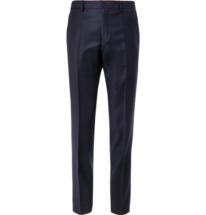Photo: Hugo Boss - Navy Slim-Fit Virgin Wool Suit Trousers - Blue