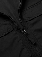 Stone Island - Logo-Appliquéd Cotton-Blend Twill Overshirt - Black