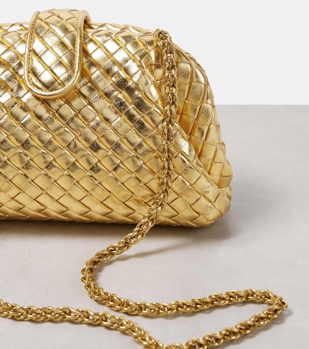 Bottega Veneta Lauren 1980 Small Intrecciato leather clutch