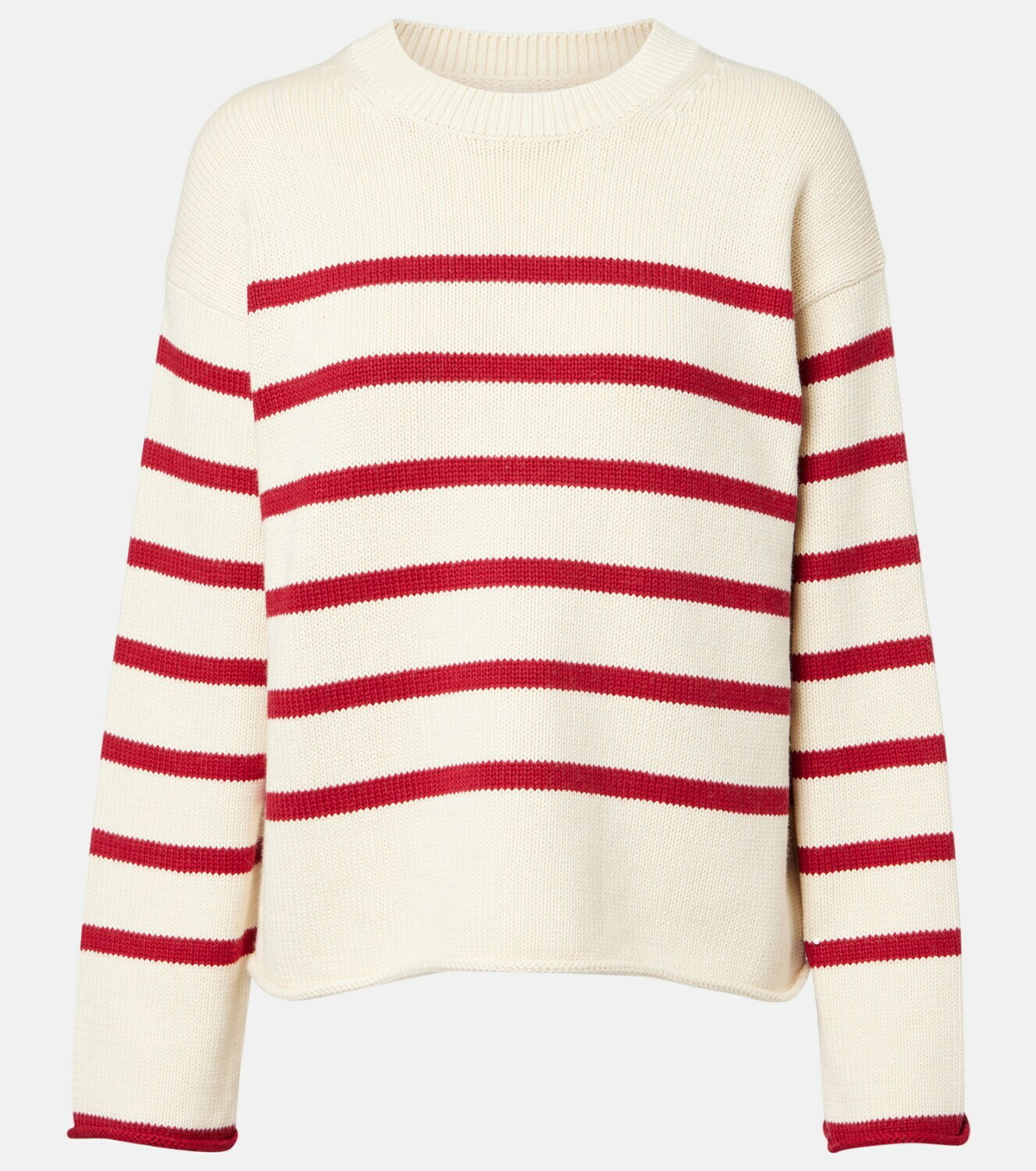 Velvet Lucia striped cotton and cashmere sweater