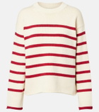 Velvet Lucia striped cotton and cashmere sweater