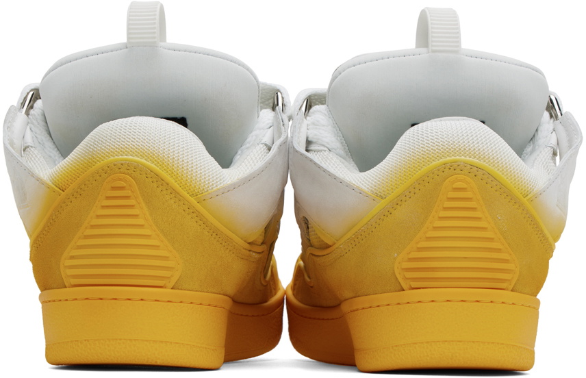 Lanvin Yellow & White Curb Sneakers Lanvin