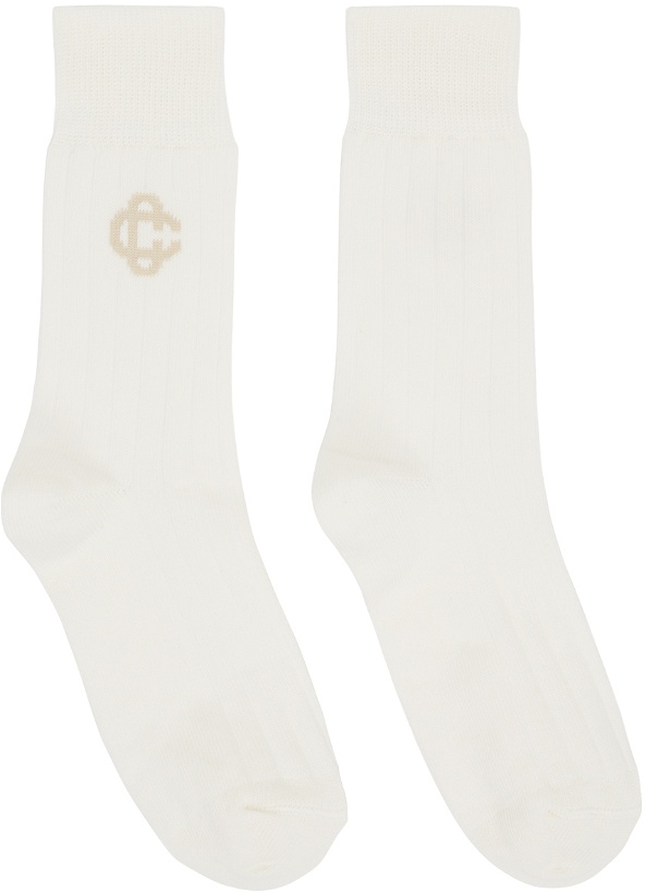 Photo: Casablanca White Logo Socks