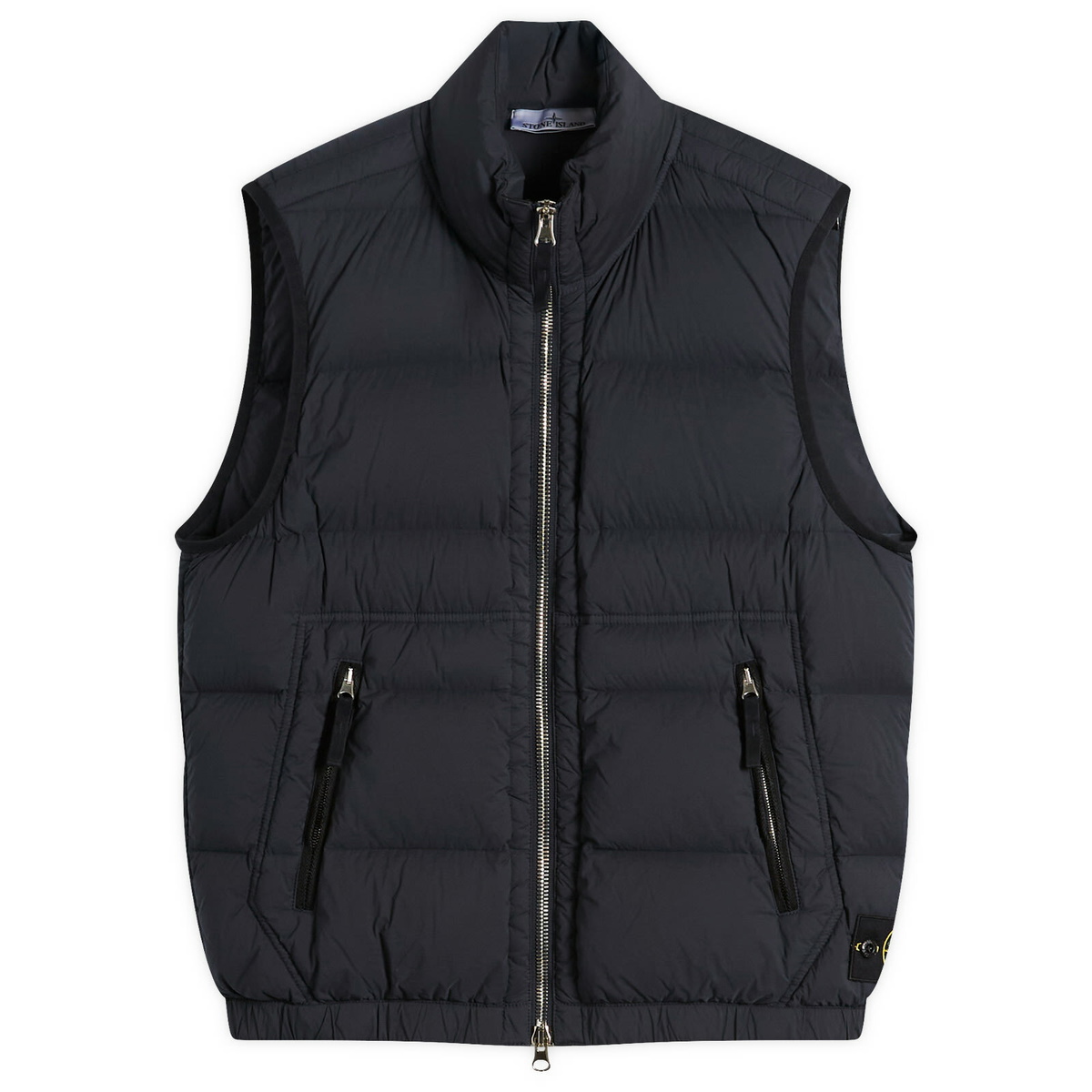 Stone Island Garment Dyed Down Filled Gilet Blue Stone Island
