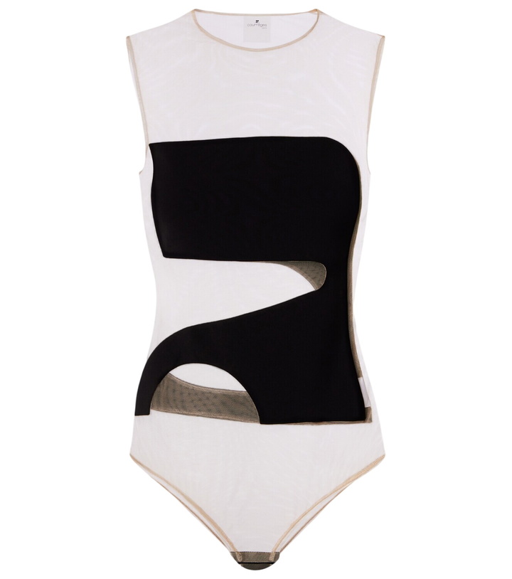 Photo: Courrèges Satin and tulle bodysuit