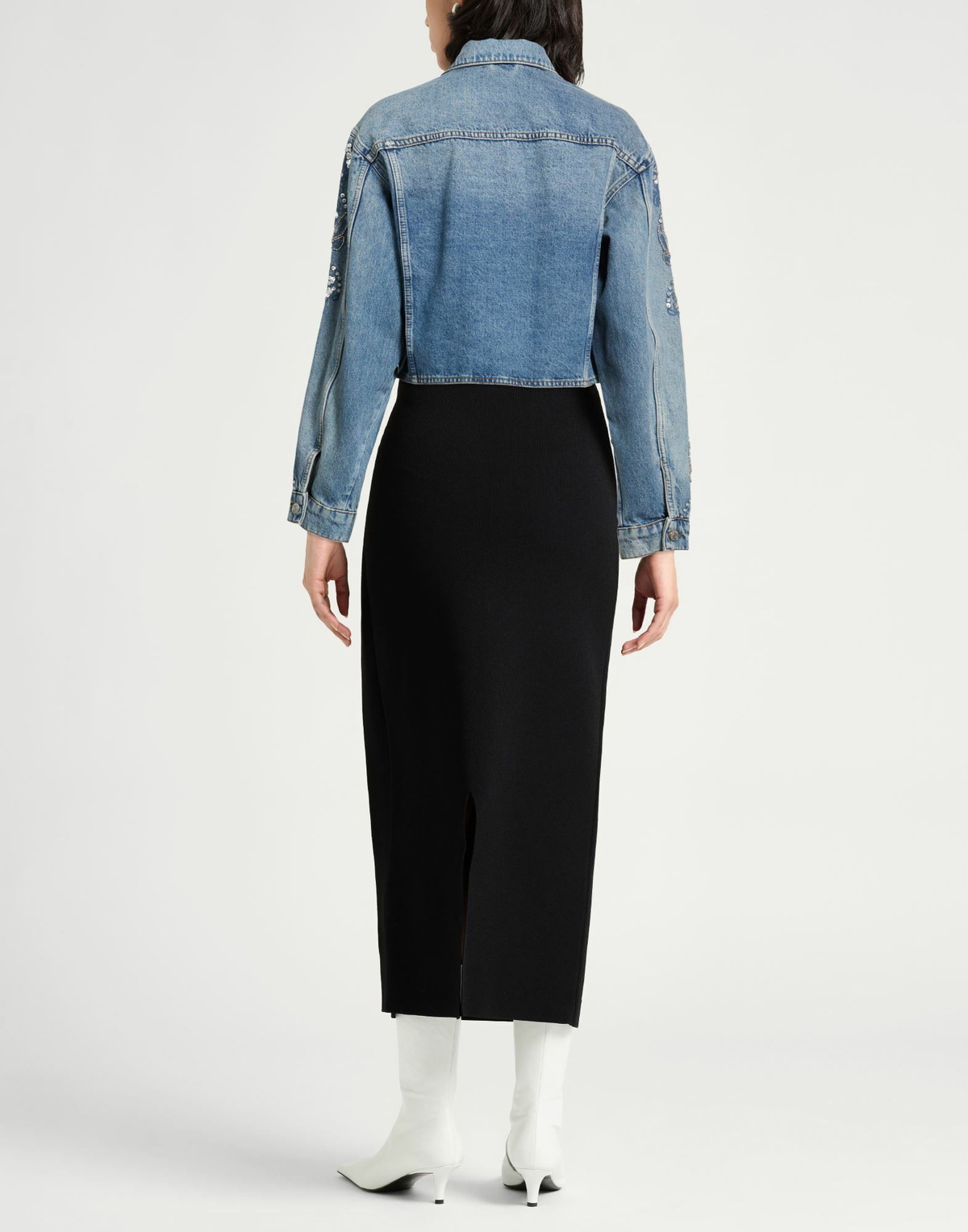 Maje Womens Denim outerwear in Blue