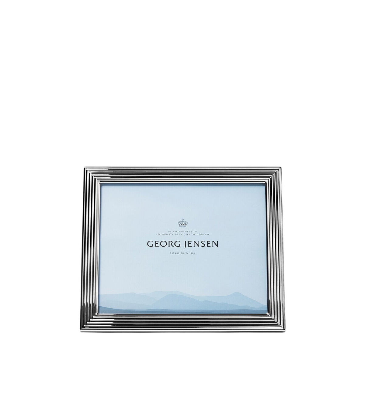Georg Jensen Bernadotte Large stainless steel picture frame by