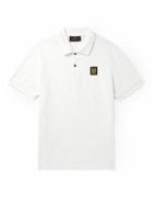 Belstaff - Logo-Appliquéd Cotton-Piqué Polo Shirt - White