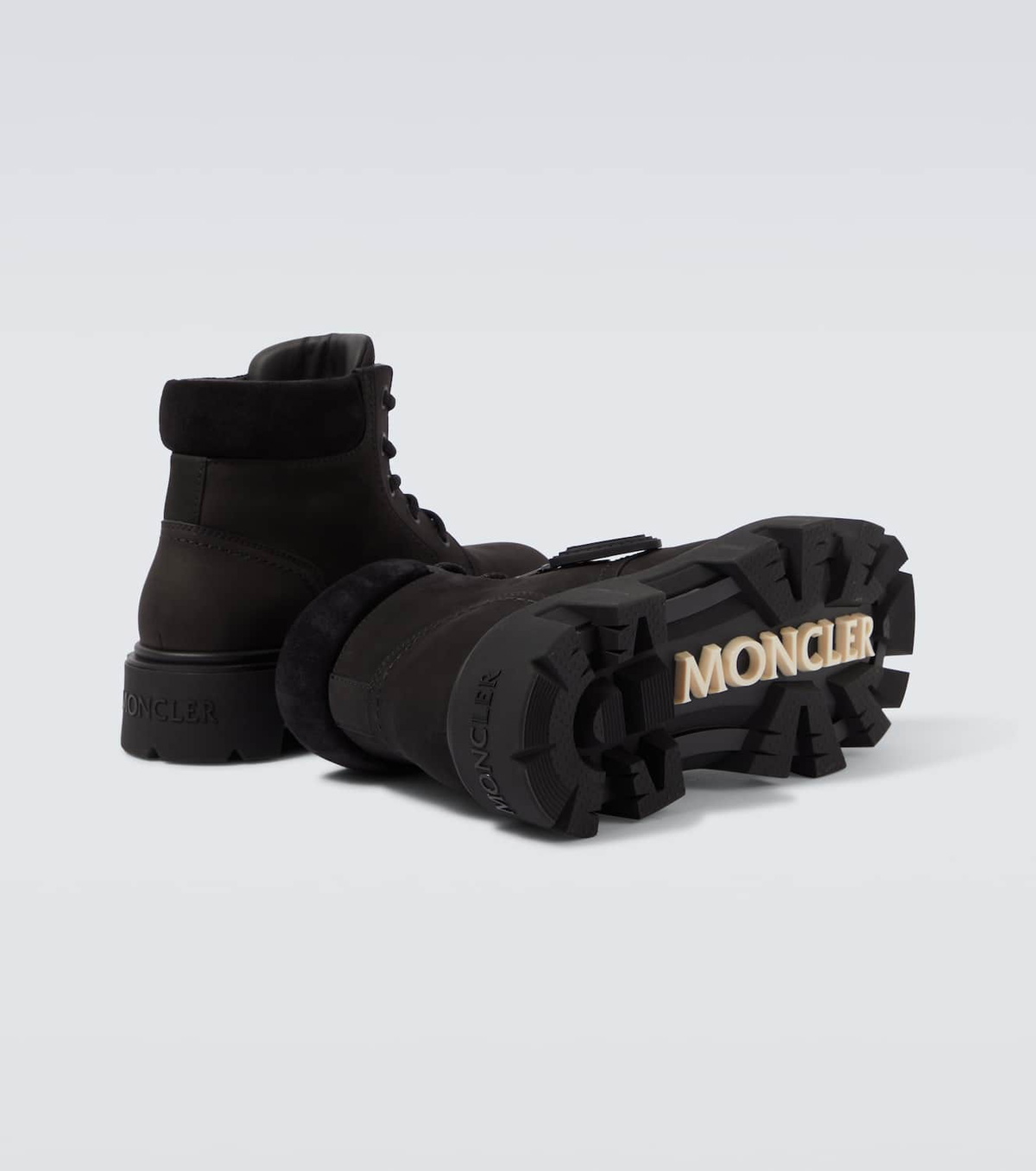 Moncler Peak City leather ankle boots