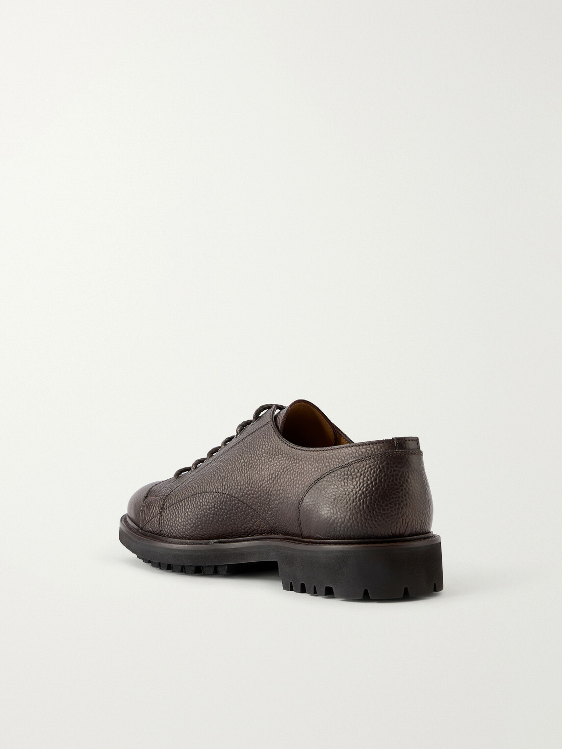 Mr P. - Full-Grain Leather Derby Shoes - Brown