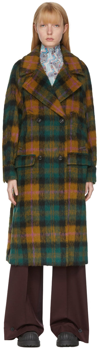 Andersson Bell Green & Yellow Check Prato Coat Andersson Bell