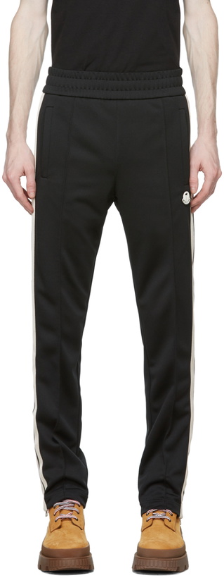 Photo: Moncler Genius 8 Moncler Palm Angels Black Jersey Lounge Pants