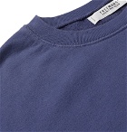 Freemans Sporting Club - Garment-Dyed Loopback Cotton-Jersey Sweatshirt - Navy
