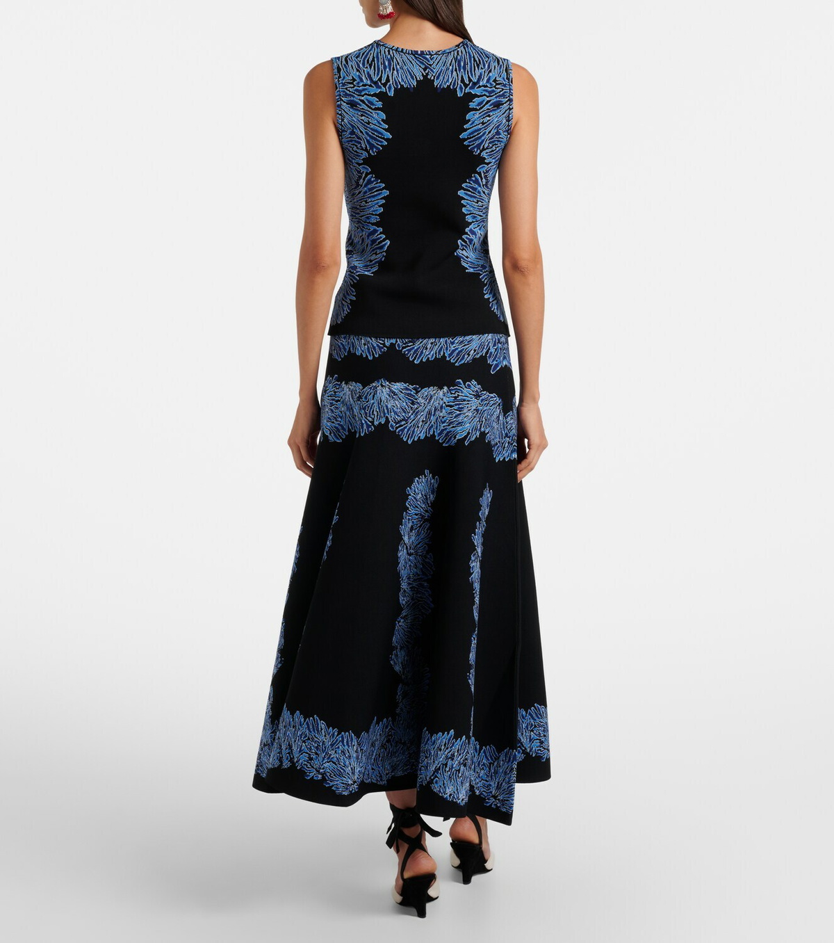 Ulla Johnson Alessia knitted jacquard midi skirt