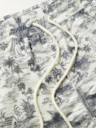 Atalaye - Alma Mid-Length Printed Recycled Swim Shorts - Neutrals