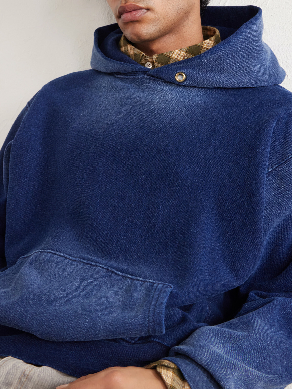 Les Tien - Cotton-Jersey Hoodie - Blue