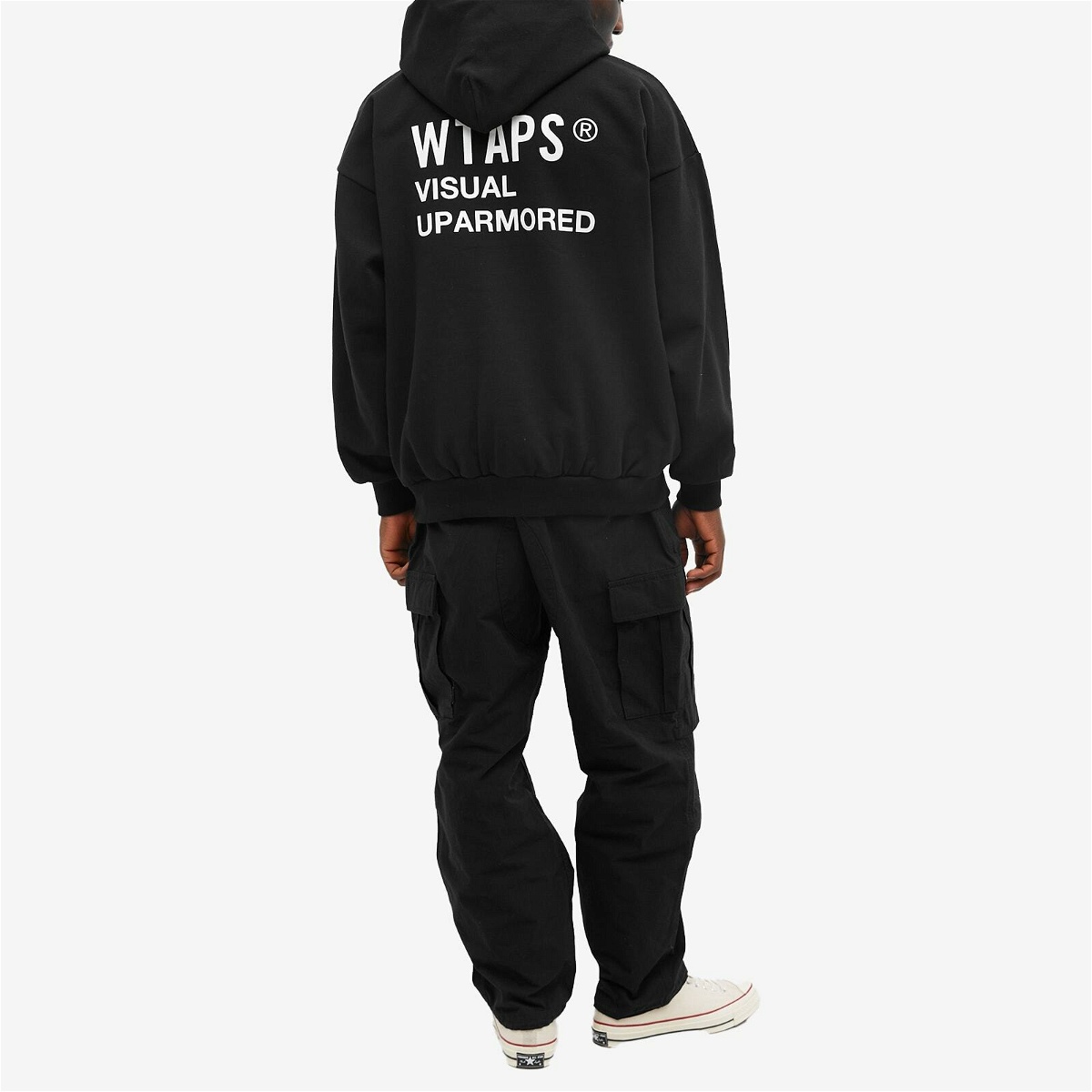 WTAPS Men's Visual Uparmored Hoody in Black WTAPS