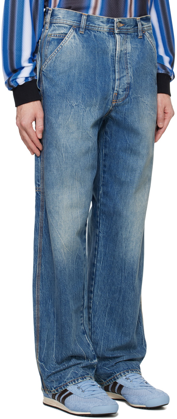 le PÈRE Blue Straight Jeans