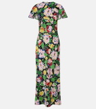 Rixo Jeannie floral silk maxi dress