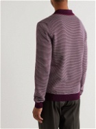 Mr P. - Slim-Fit Honeycomb-Knit Cotton Polo Shirt - Pink