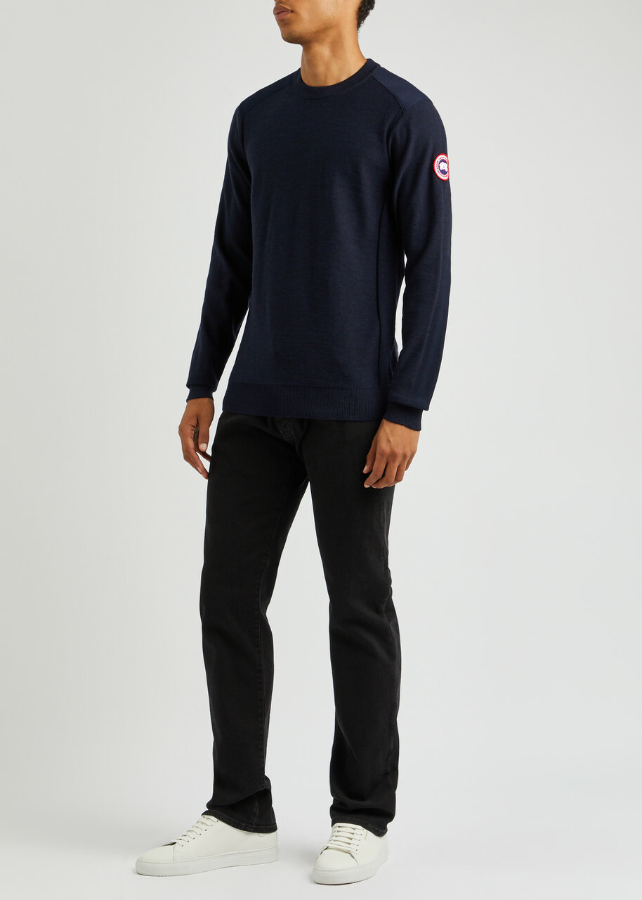Canada Goose Dartmouth Merino Wool Jumper Navy