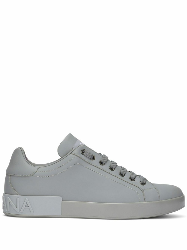 Photo: DOLCE & GABBANA - Portofino Leather Sneakers