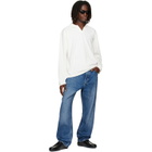 Studio Nicholson Off-White Sudds Long Sleeve Jersey Polo