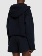 LES TIEN - Cropped Zip-up Hoodie