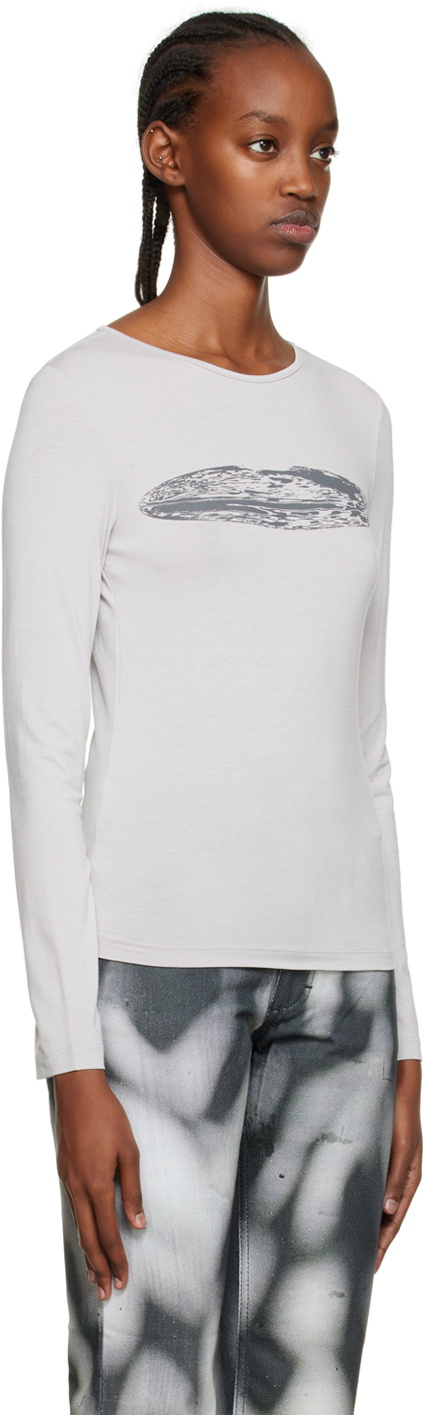 Serapis Gray Globe Long Sleeve T-Shirt