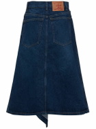 Y/PROJECT Asymmetric Slit Denim Midi Skirt