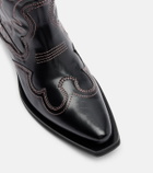 Ganni Mid Shaft embroidered cowboy boots