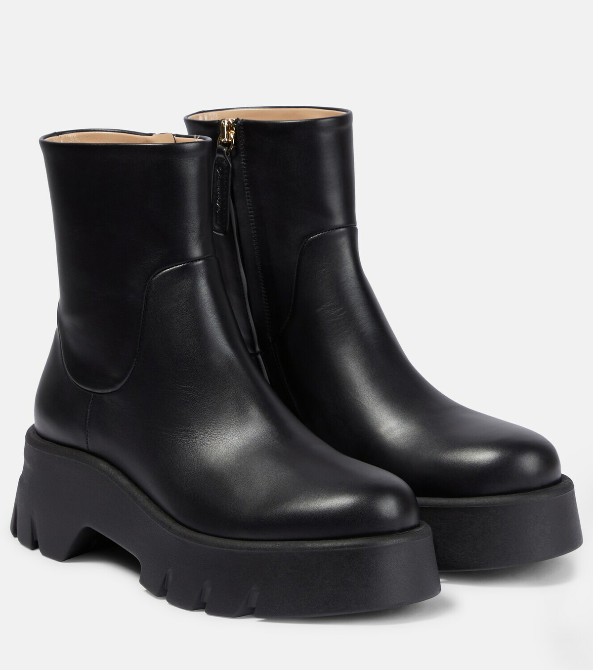 Gianvito Rossi Montey leather ankle boots