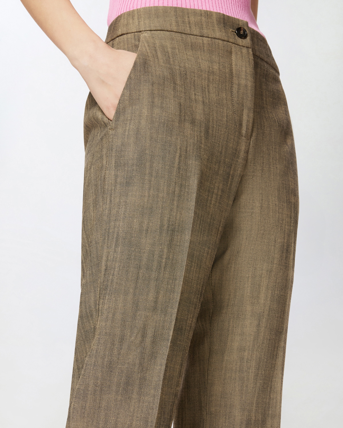 Pinko Flared Suit Trousers Brown   Tec