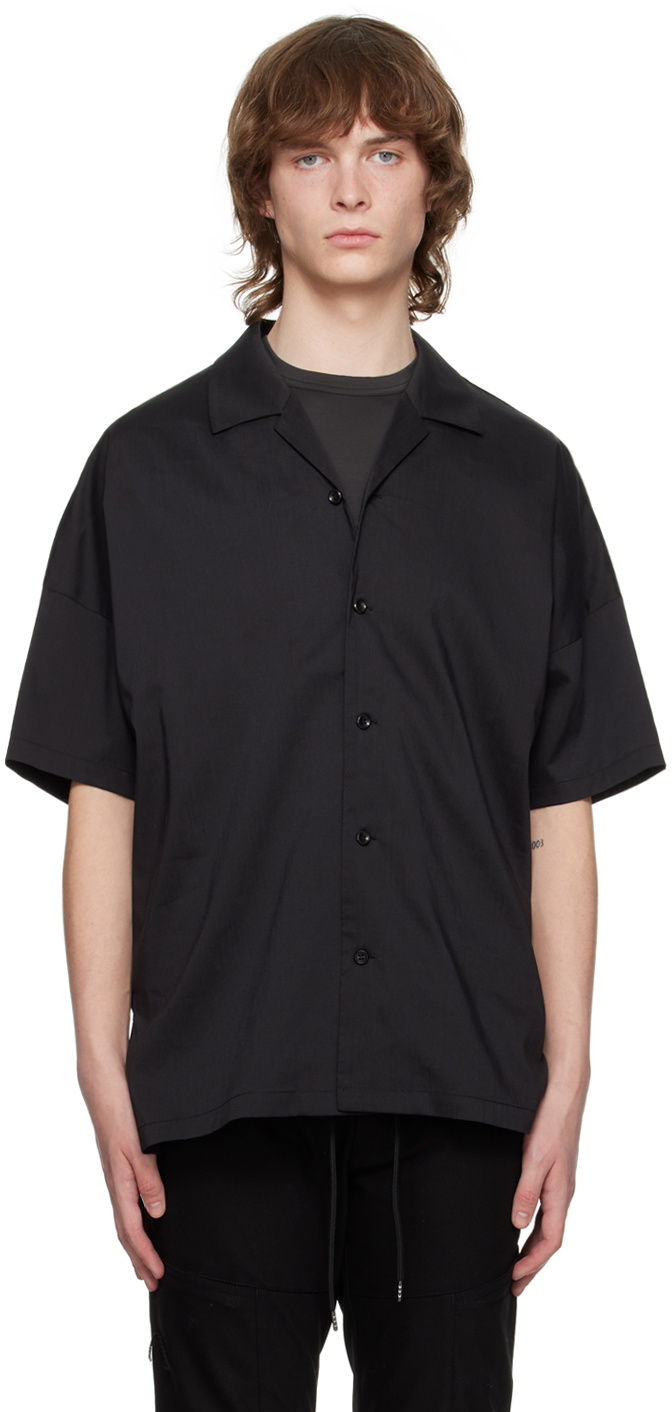 Attachment Black Buttoned Shirt Attachment