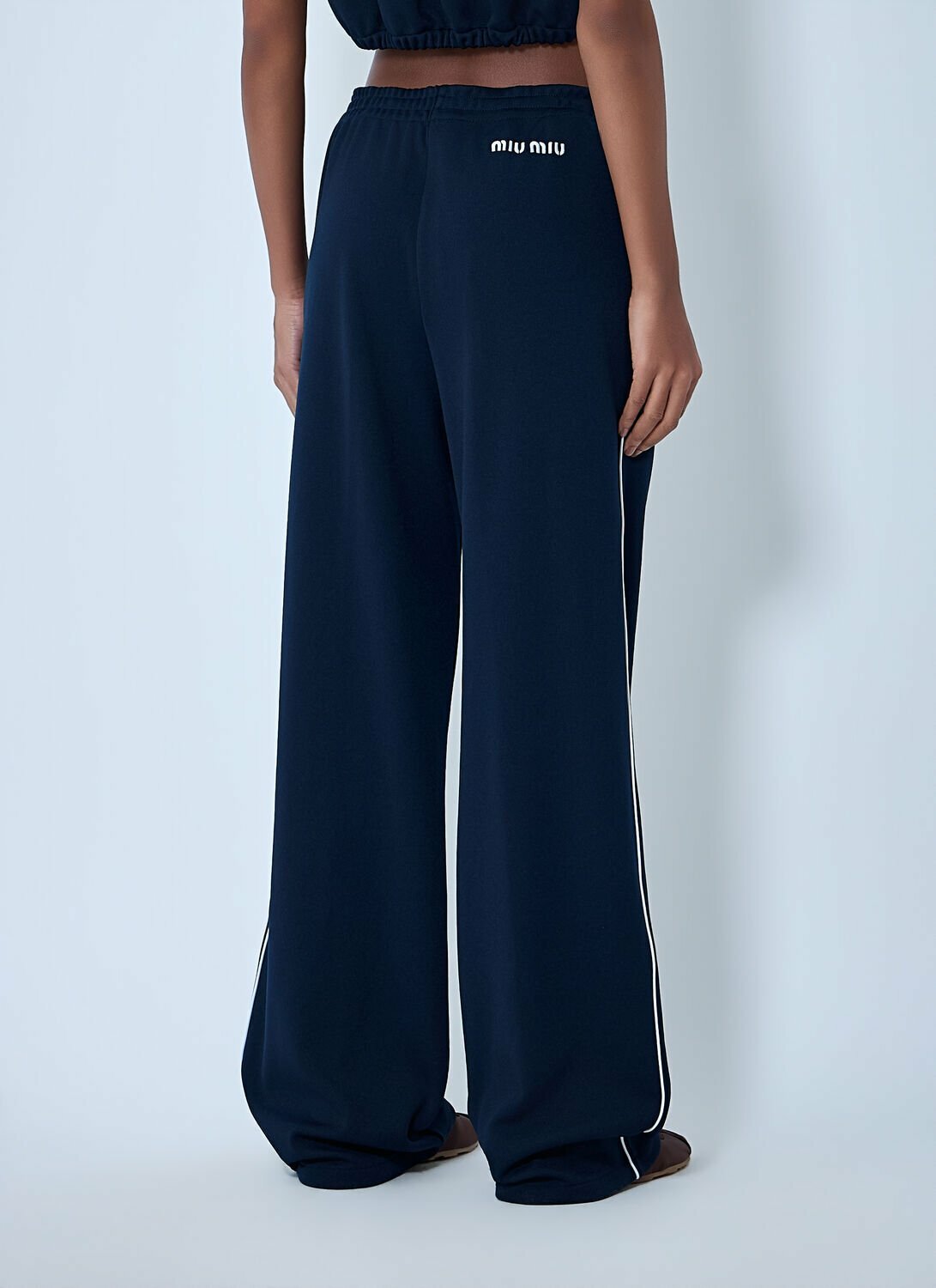 Miu Miu Elasticated Wide-Leg Pants