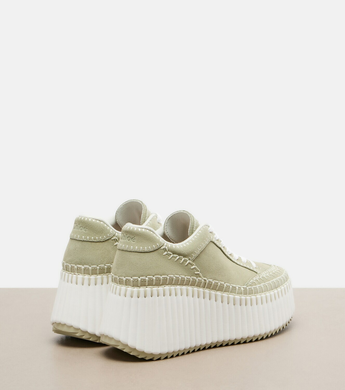 Chloé Nama suede platform sneakers