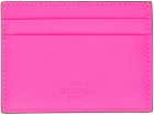 Valentino Garavani Pink Rockstud Card Holder