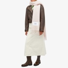 Maison Kitsuné Women's Baby Alpaca Scarf in Pasture Rose 
