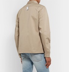 Off-White - Appliquéd Cotton Shirt Jacket - Beige