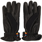 Paul Smith Black Leather Tech Gloves