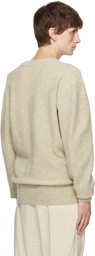 LEMAIRE Beige V-Neck Sweater
