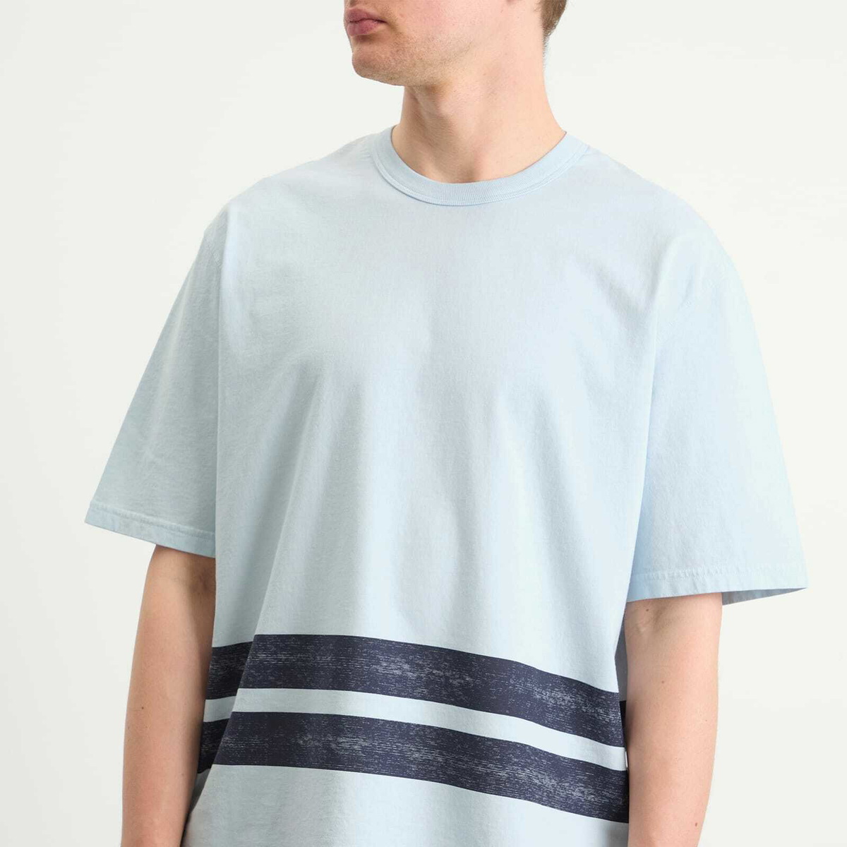 Stone Island Men's Marina Stripe T-Shirt in Blue