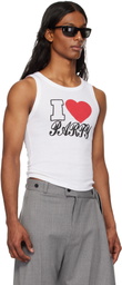 VAQUERA White 'I Love Party' Tank Top
