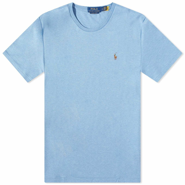 Photo: Polo Ralph Lauren Men's Cotton Custom T-Shirt in Soft Royal Heather