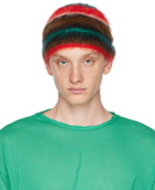 Edward Cuming Red & Brown Stoner Beanie