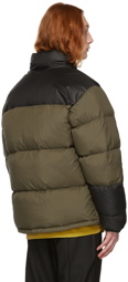 Axel Arigato Khaki & Black Down Observer Puffer Jacket