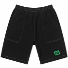 Lo-Fi Men's Easy Washed Shorts in Washed Black