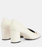 Khaite Elio leather loafer pumps