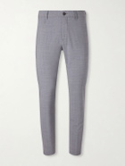 Eleventy - Slim-Fit Tapered Stretch-Wool Flannel Trousers - Gray